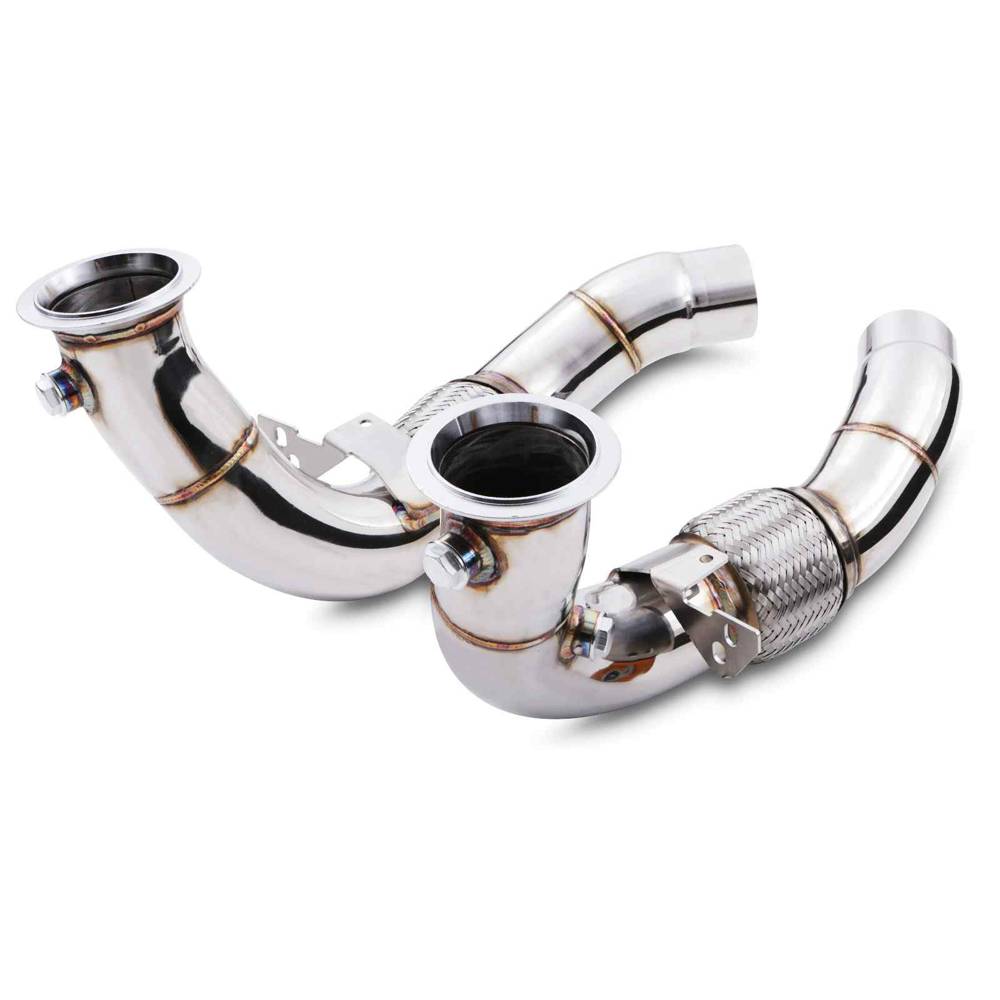 2.75″ Exhaust Decat Downpipes – BMW 5 6 Series F10 M5 / F12 M6 4.4 V8 12-16-Gravity Performance
