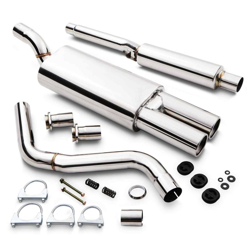 Catback Exhaust System – VW Polo 86C 1.0 1.1 1.3 85-94-Gravity Performance