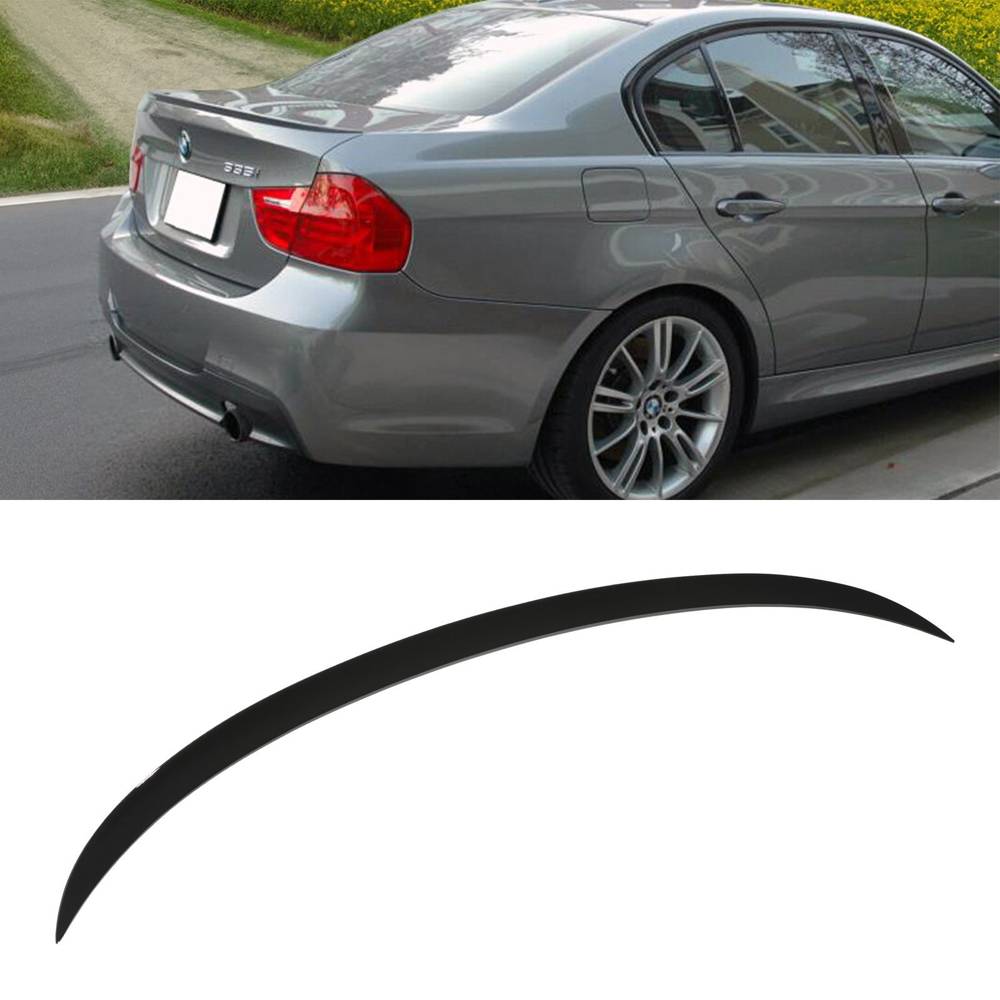 Gloss Black Rear Lip Spoiler – BMW 3 Series E90 05-12-Gravity Performance