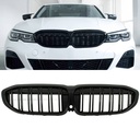 Gloss Black Front Double Kidney Grilles – BMW 3 Series G20 19-22-Gravity Performance