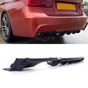Rear Twin Exit Style Diffuser Gloss Black – BMW 3 Series F30 13-18-Gravity Performance