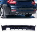 M Performance Style Rear Twin Exit Diffuser Gloss Black – BMW 2 Series F22/F23 2014–2021-Gravity Performance