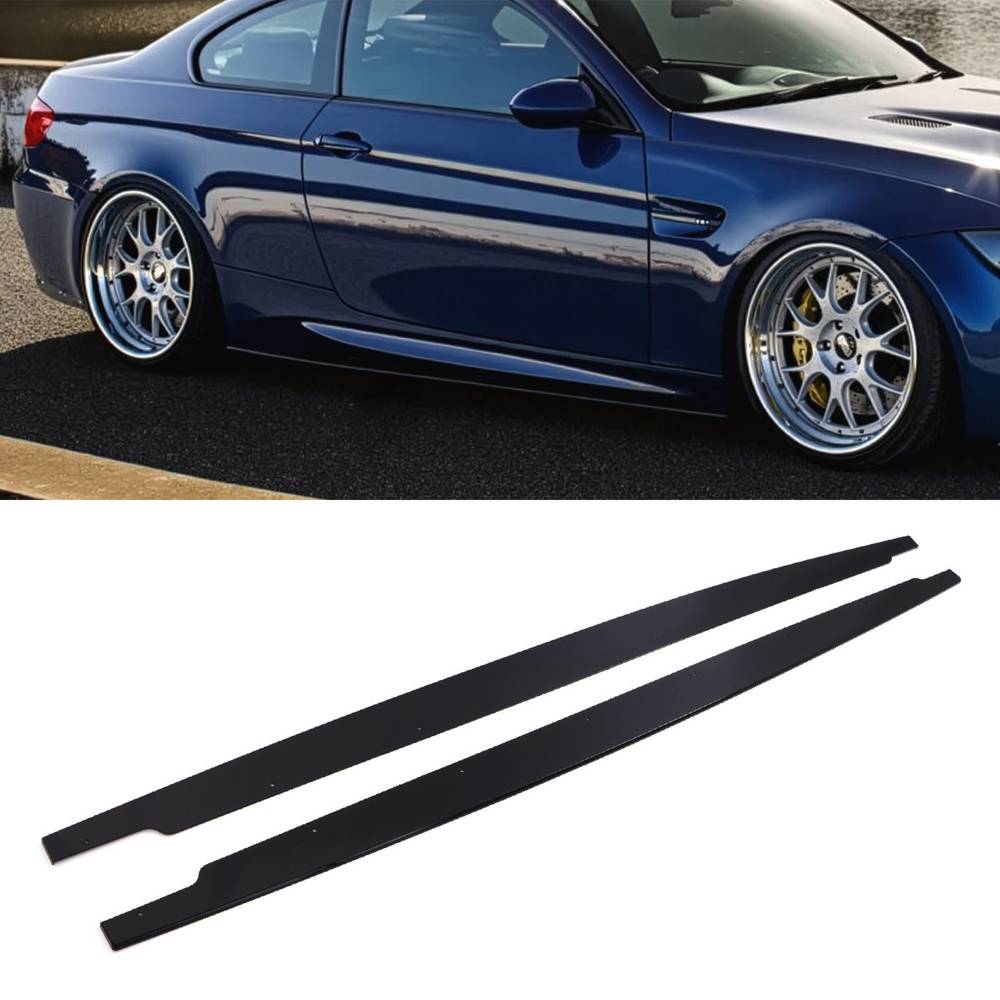M Performance Style Side Skirts Gloss Black – BMW 3 Series E90 2005-2012-Gravity Performance