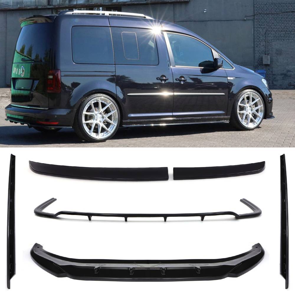 Aero Body Kit Gloss Black – VW Caddy MK5 LWB Barn Door 2020+