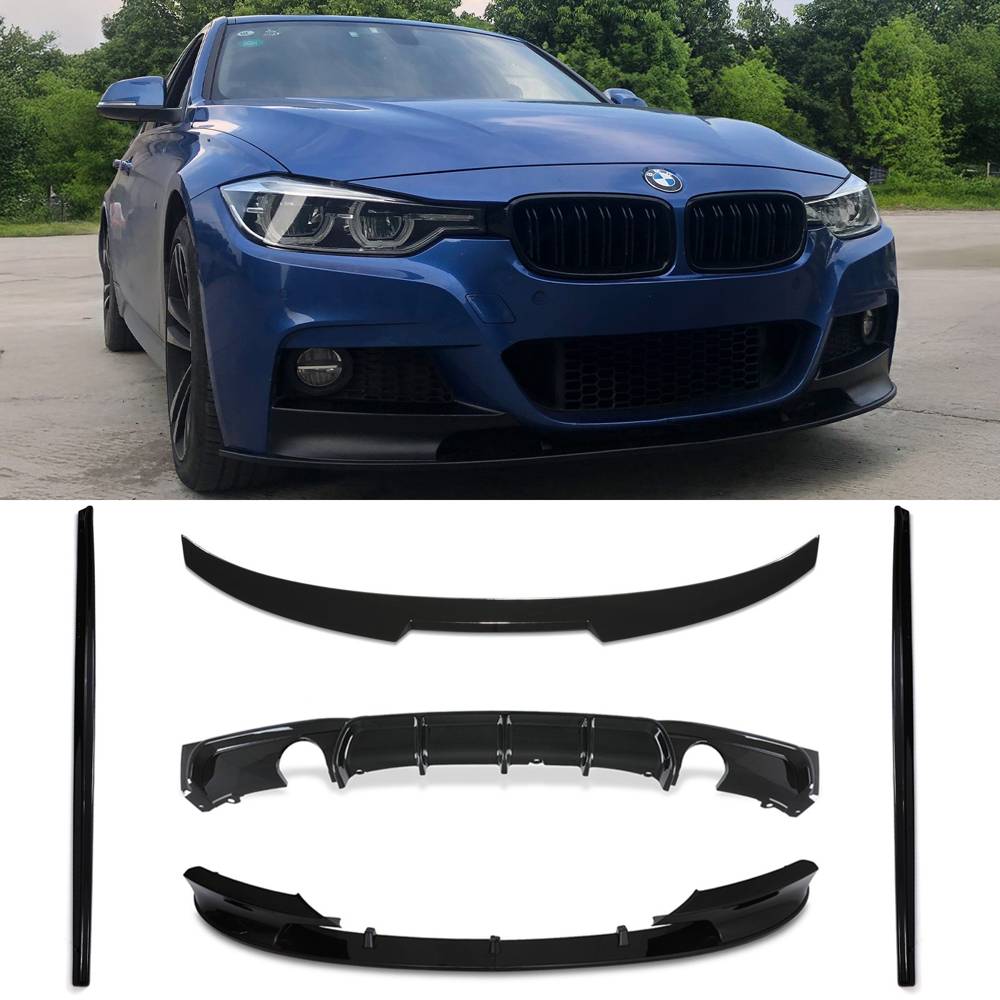 Aero Body Kit Gloss Black – BMW 3 Series F30 12-18-Gravity Performance