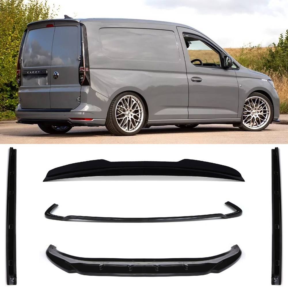 Aero Body Kit Gloss Black – VW Caddy MK5 SWB Tailgate 2020+-Gravity Performance