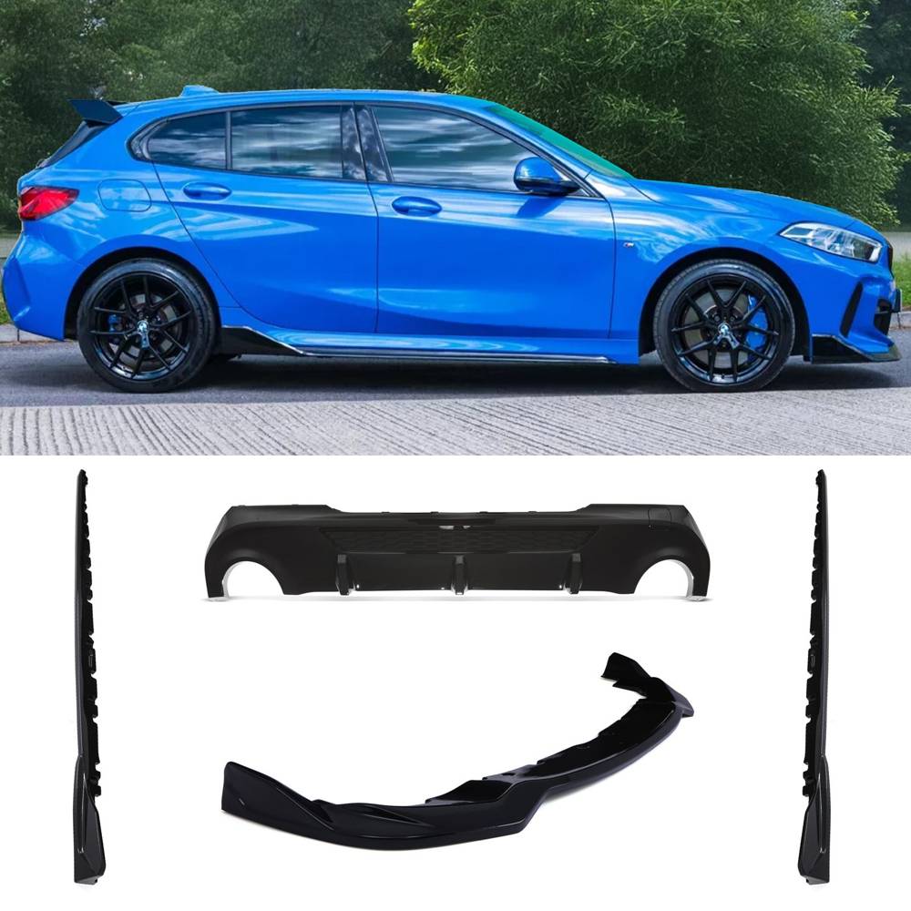 Aero Body Kit Gloss Black – BMW 1 Series F40 19-24-Gravity Performance