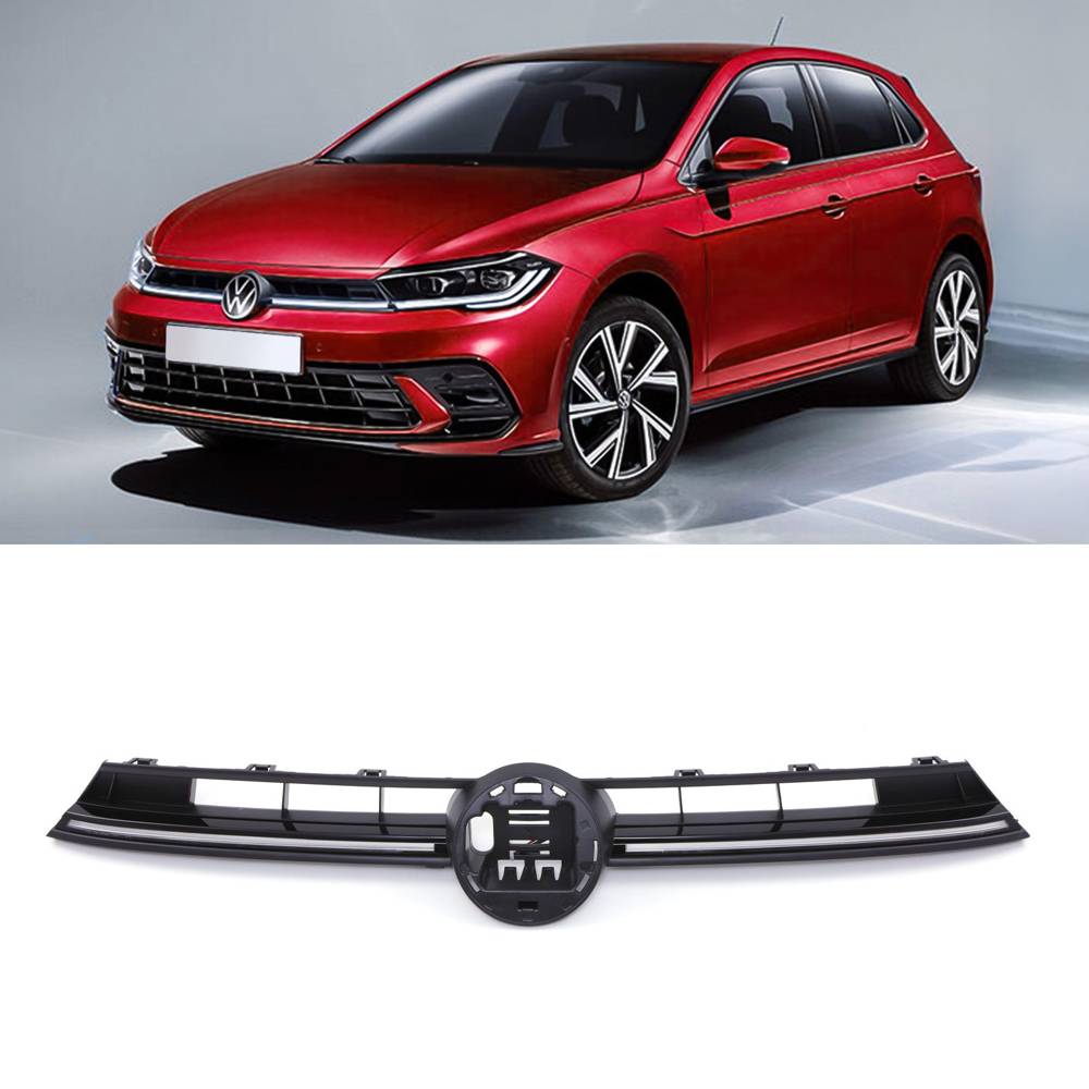 LED DRL Grille Gloss Black – VW Polo MK7 2021+-Gravity Performance