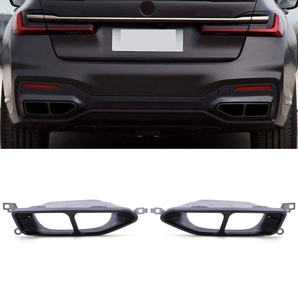 Exhaust Tip Trim Gloss Black – BMW 7 Series G11 2019–2022-Gravity Performance