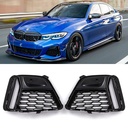 Front Bumper Fog Light Delete Inserts Gloss Black – BMW 3 Series G20 2019–2021-Gravity Performance