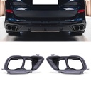 Quad Exhaust Tail Pipe Tips Gloss Black – BMW X5 G05 | X6 G06 | X7 G07 2018+