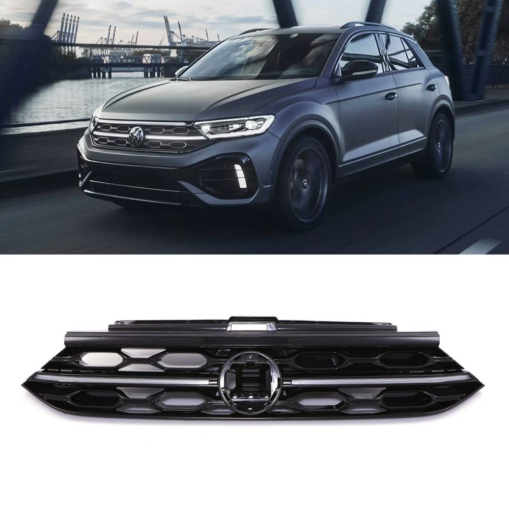 LED DRL Grille Gloss Black – VW T-Roc R 2022+-Gravity Performance