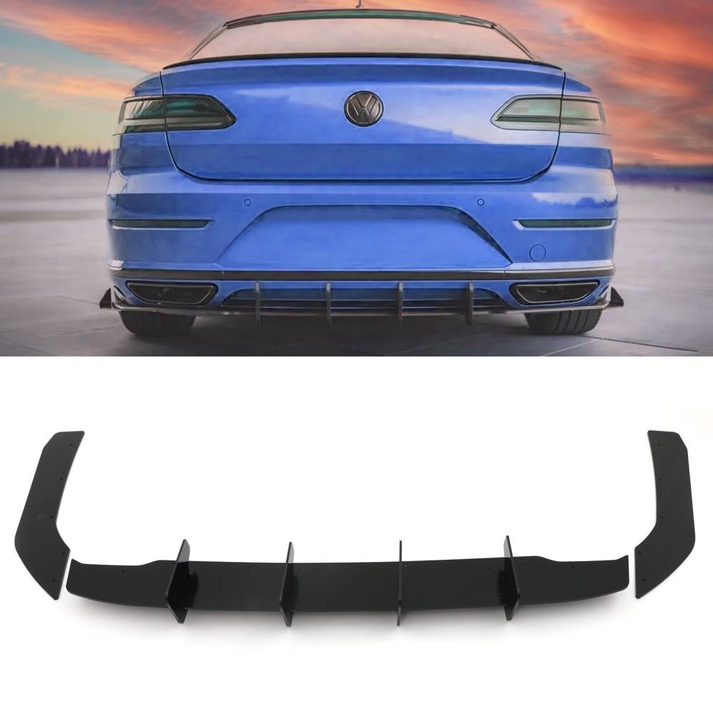 Rear Blade Diffuser Gloss Black – Volkswagen Arteon 2017+-Gravity Performance