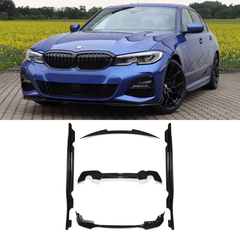 Aero Body Kit Gloss Black – BMW 3 Series G20 2019-2021