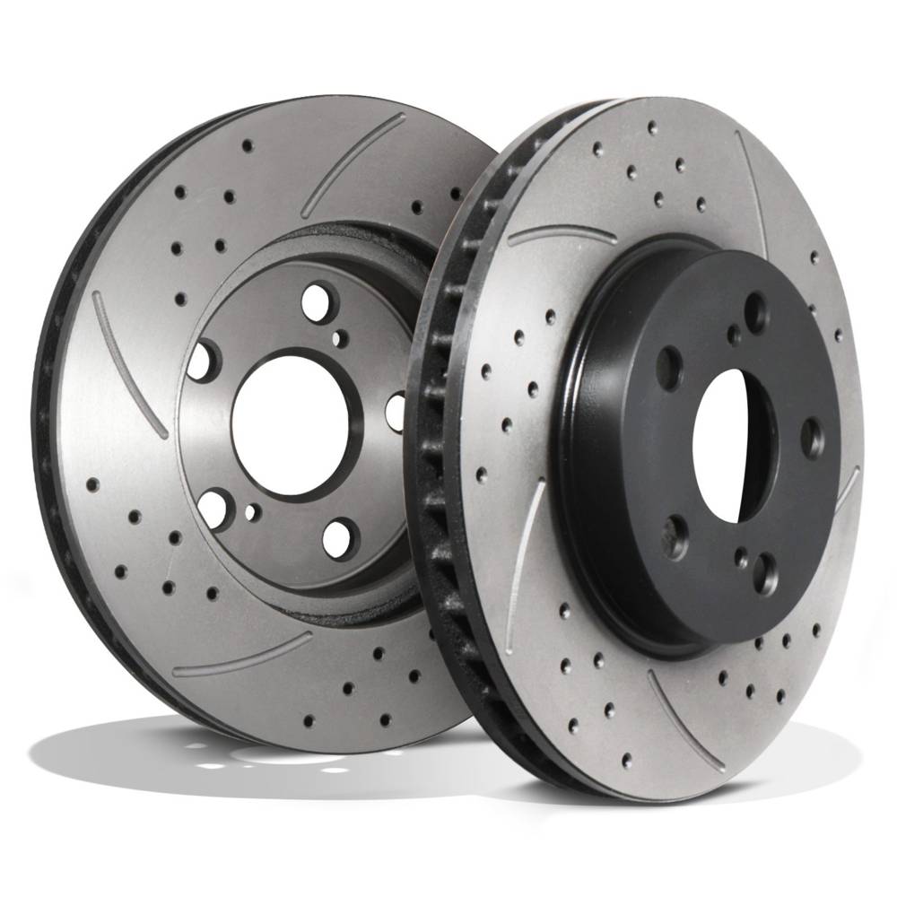 Rotordiscs Front Drilled Grooved 255mm Brake Discs – Toyota Celica 1.8 Zzt 99+-Gravity Performance