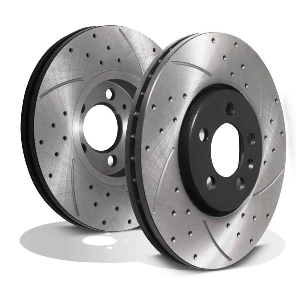Front Drilled Grooved 288mm Brake Discs – Seat Ibiza 6L 6J 02-18-Gravity Performance