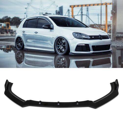 Gloss Black Front Bumper Lip Splitter Valance – VW Golf MK6 GTI R 2008-2014-Gravity Performance