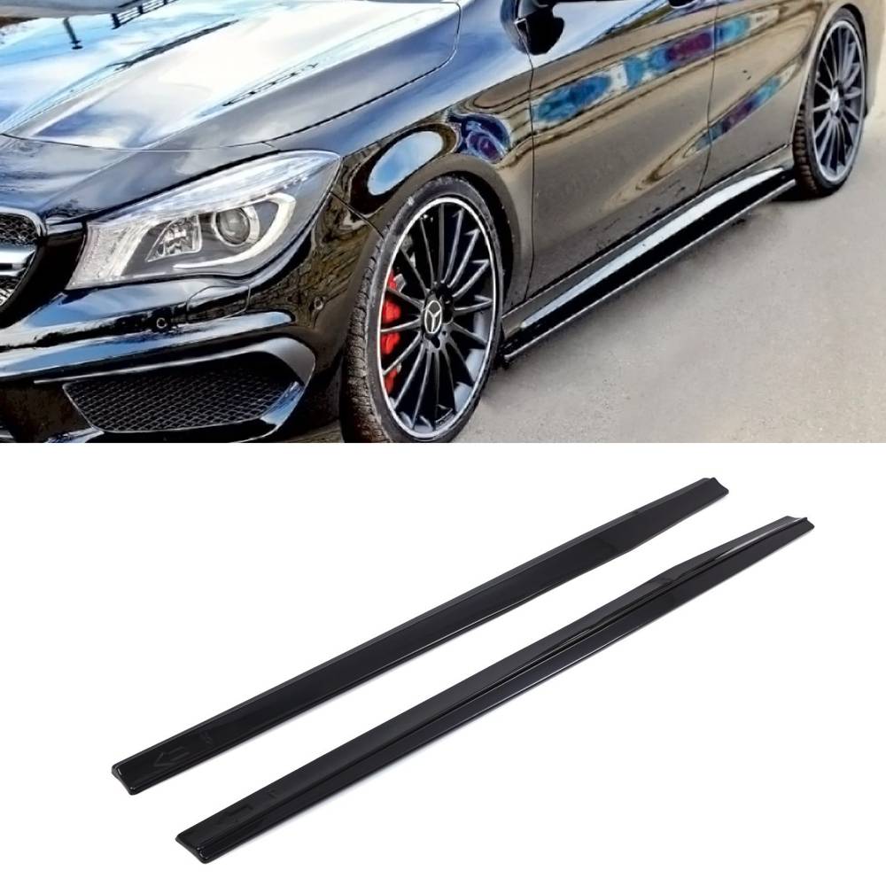 Side Skirts Gloss Black – Mercedes CLA Coupe C117 13-19-Gravity Performance