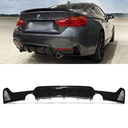 Gloss Black Dual Exit Rear Diffuser – BMW 4 Series F32 F36 13-19-Gravity Performance