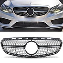 Gloss Black Diamond Style Front Grille – Mercedes E Class S212 14-16-Gravity Performance