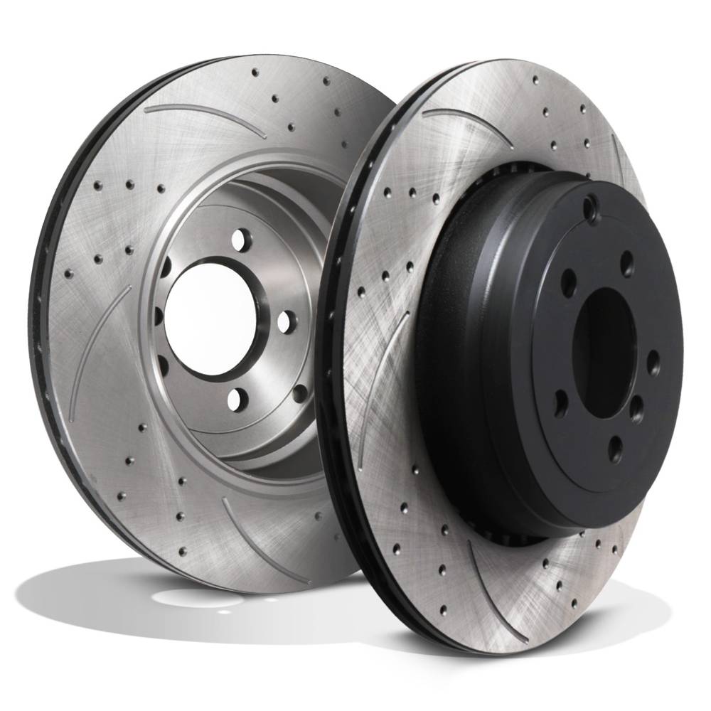 Rear Drilled Vented 365mm Brake Discs – Range Rover L322 5.0 V8 N/A 2002-2012-Gravity Performance
