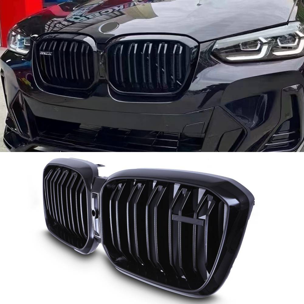 X4M Style Grille Gloss Black – BMW X4 LCI Facelift G02 2022+-Gravity Performance
