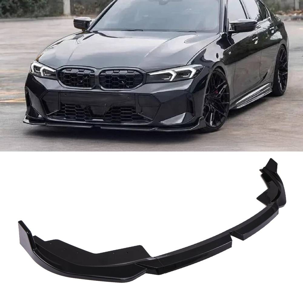 Front Splitter Lip Gloss Black – BMW 3 Series G20 LCI 2023+-Gravity Performance