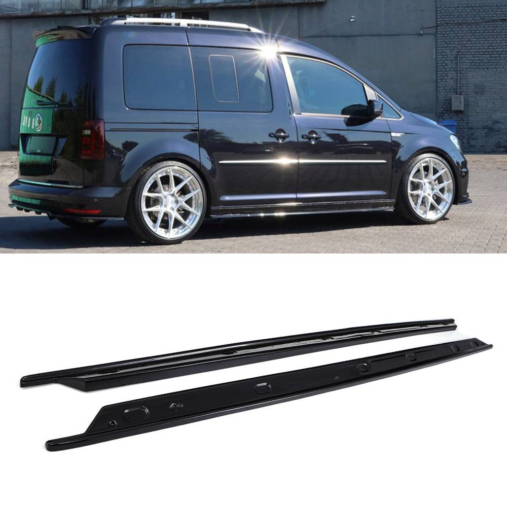 Side Skirts Gloss Black – VW Caddy MK5 LWB 2020+-Gravity Performance