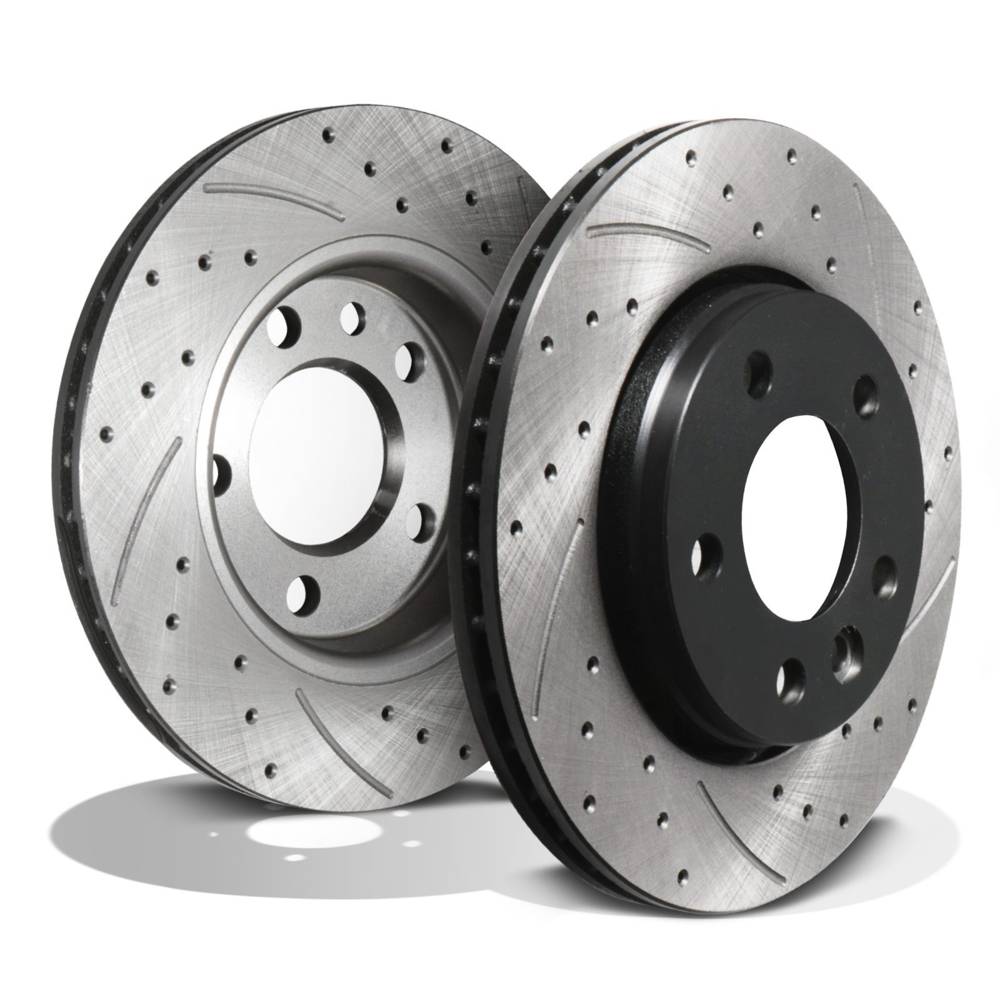 Rear Drilled Grooved 294mm Brake Discs – VW Transporter T5 4 Motion 1.9-3.2