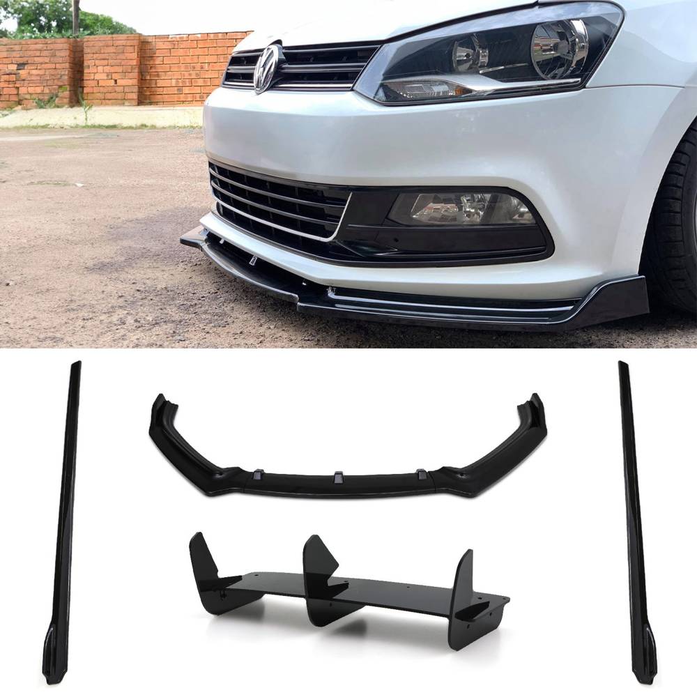 WRC Style Aero Body Kit Gloss Black – VW Polo MK5 6C GTI 14-18-Gravity Performance