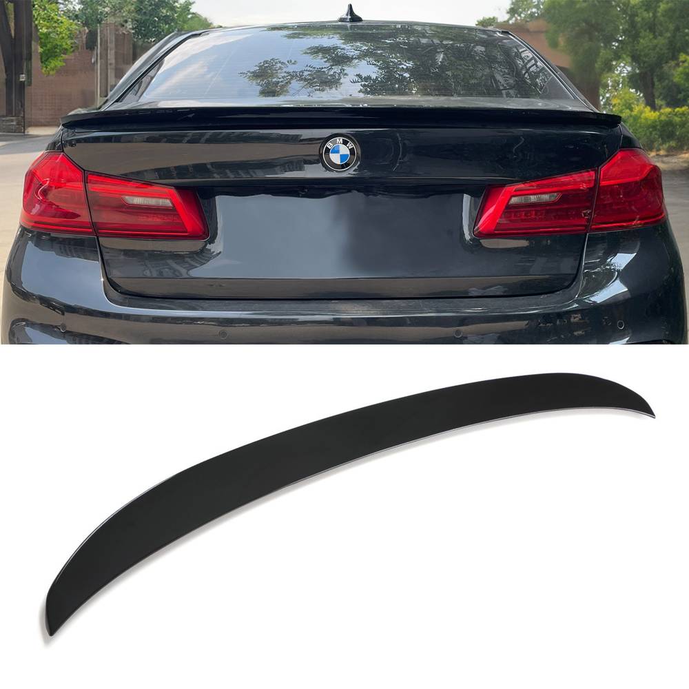 Gloss Black Boot Lip Spoiler – BMW 5 Series G30 17-20-Gravity Performance