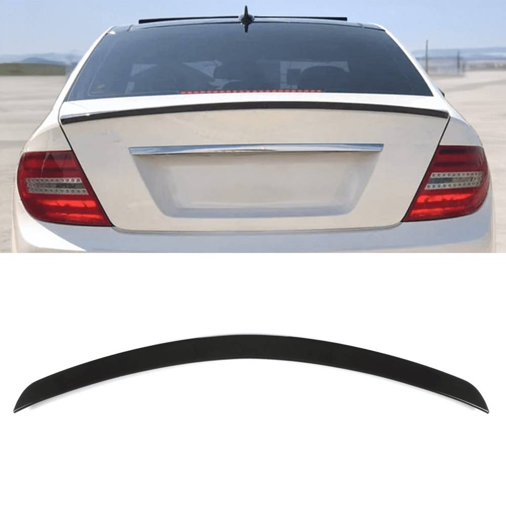 AMG Style Gloss Black Rear Spoiler Lip – Mercedes Benz C Class W204 07-14