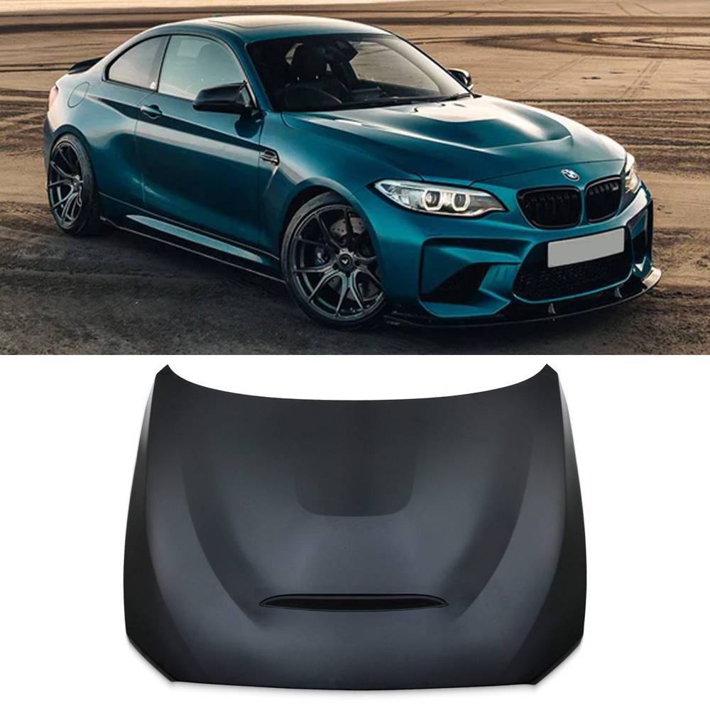Vented CS Style Aluminium Bonnet – BMW M2 F87 16-21-Gravity Performance