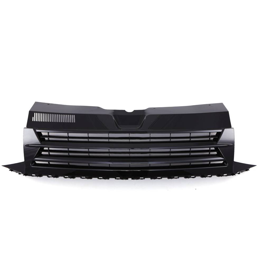 Gloss Black Badgeless Front Bumper Grille – VW Transporter T6 16-19-Gravity Performance