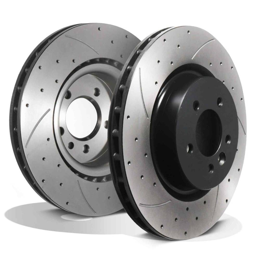 Front Drilled Grooved 360mm Brake Discs – Land Rover Discovery 4 L319 10-16-Gravity Performance