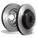 Front Drilled Grooved 360mm Brake Discs – Land Rover Discovery 4 L319 10-16-Gravity Performance