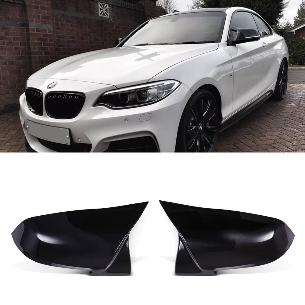 M Style Wing Mirror Covers Gloss Black – BMW 2 Series F22 F23 14-21