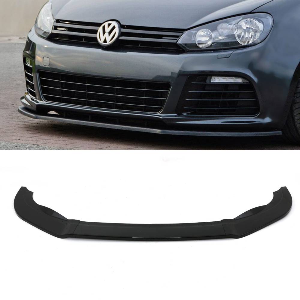 Front Lip Splitter Gloss Black – Volkswagen Golf R MK6 R20 08-11-Gravity Performance