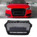 Front RS Style Badgeless Grille Gloss Black – Audi A1 8X 15-18