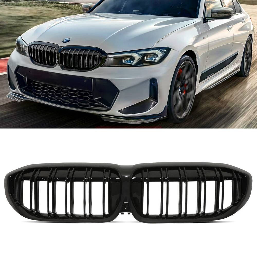 Gloss Black M Sport Look Kidney Grille – BMW 3 Series G20 19-21-Gravity Performance