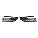 Front RS3 Style Vented Fog Light Surround Gloss Black – Audi A3 8V 13-16