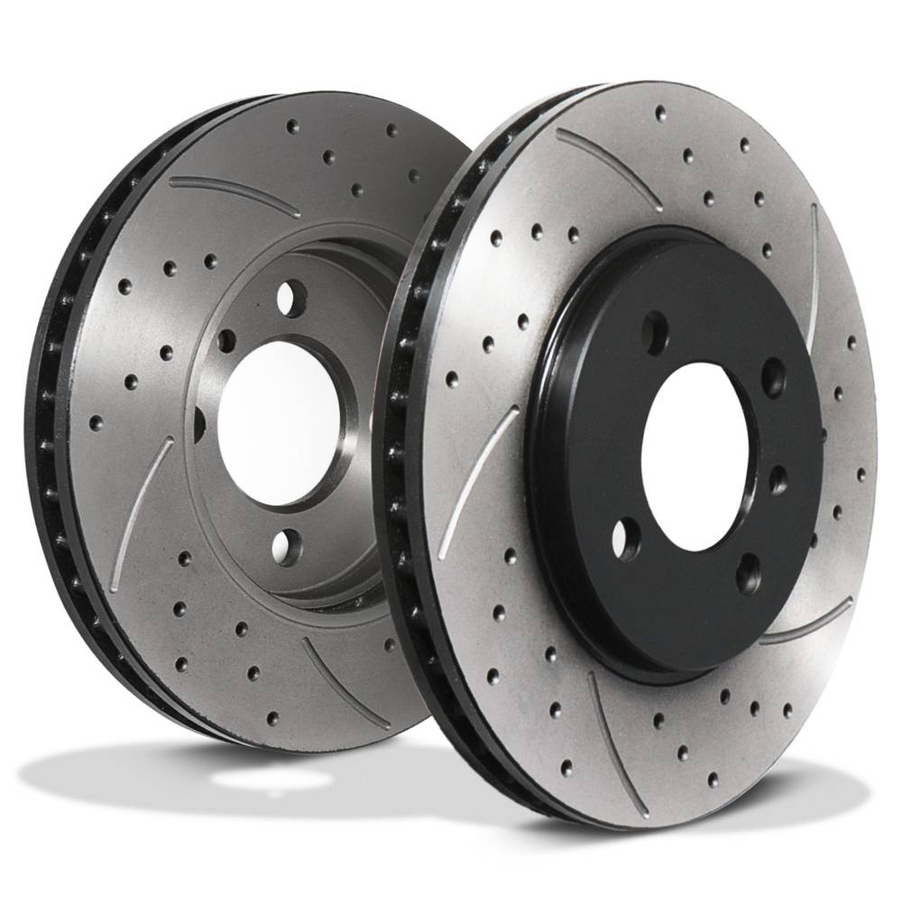 Front Drilled Grooved 260mm Brake Discs – BMW 3 Series E30 E36 316 318 82-99