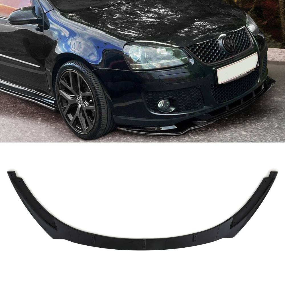 Front Lip Splitter Gloss Black – Volkswagen Golf GTI MK5 04-09-Gravity Performance