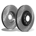 Front Drilled Grooved Brake Discs 308mm – Saab 9-3 9-5 MK1 97-10