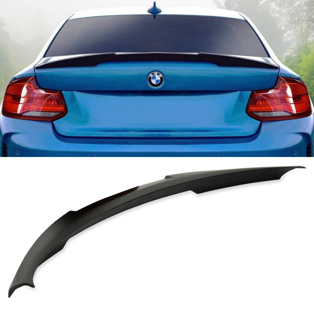 Gloss Black M4 Style Rear Lip Spoiler – BMW 2 Series F22 14-21-Gravity Performance
