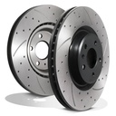 Front Drilled Grooved 345mm Brake Discs – Audi Q5 2.0 3.0 3.2 TDI TFSI Quattro-Gravity Performance