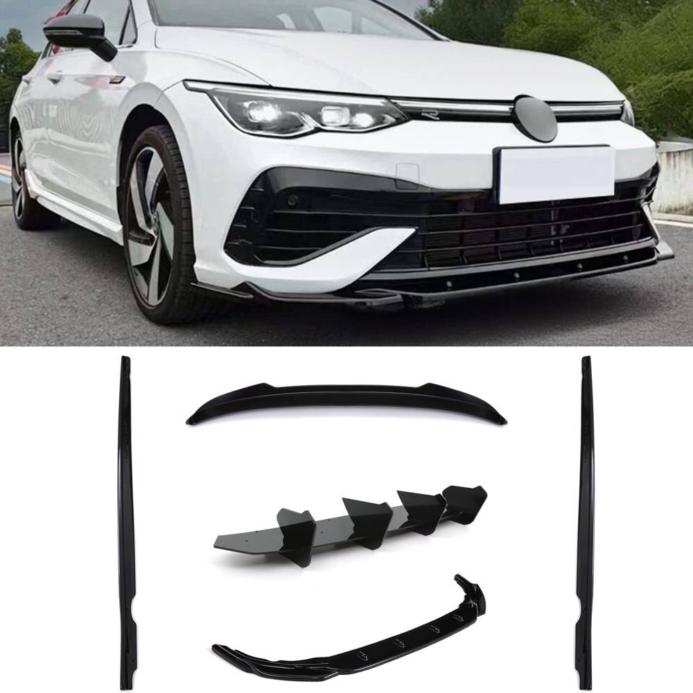 Aero Body Kit Gloss Black – VW Golf MK8 R 2020+-Gravity Performance