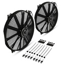 2x 16″ Universal Straight Blade Fan Kit-Gravity Performance