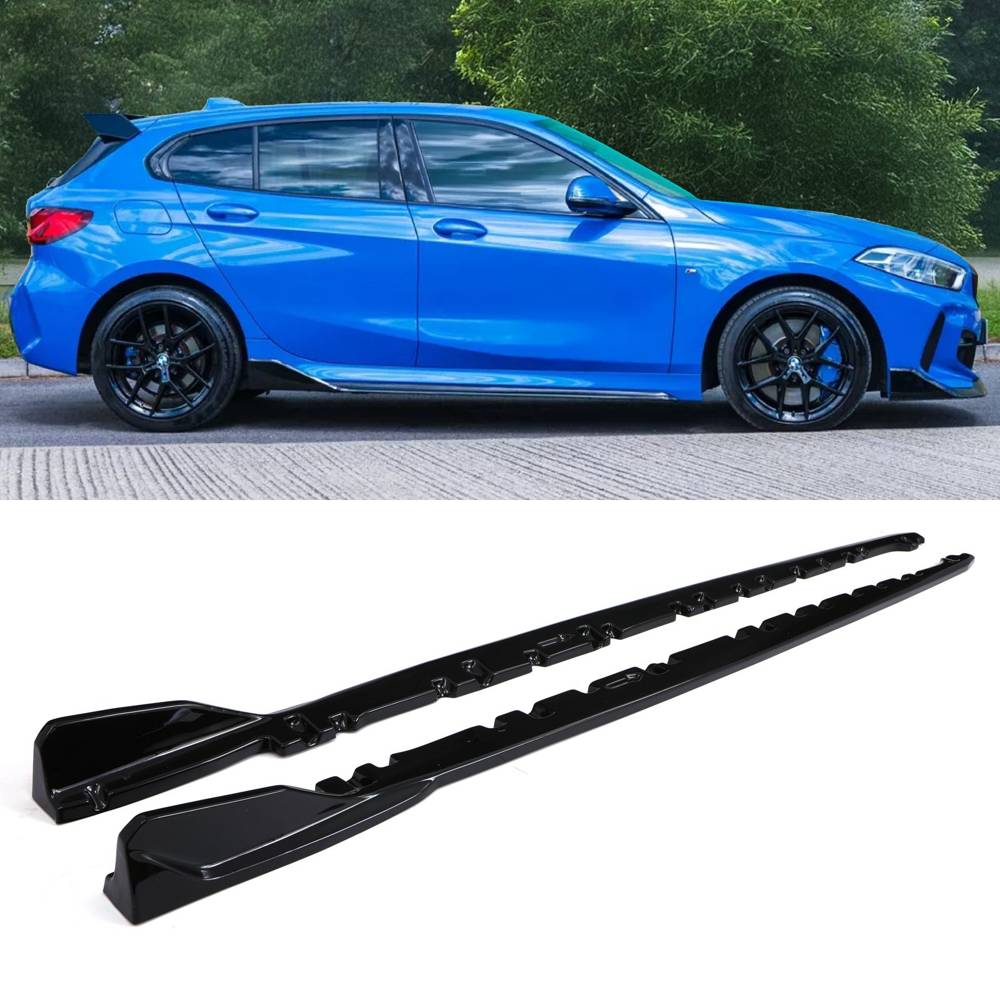 M Sport Style Side Skirts Gloss Black – BMW 1 Series F40 2019+-Gravity Performance