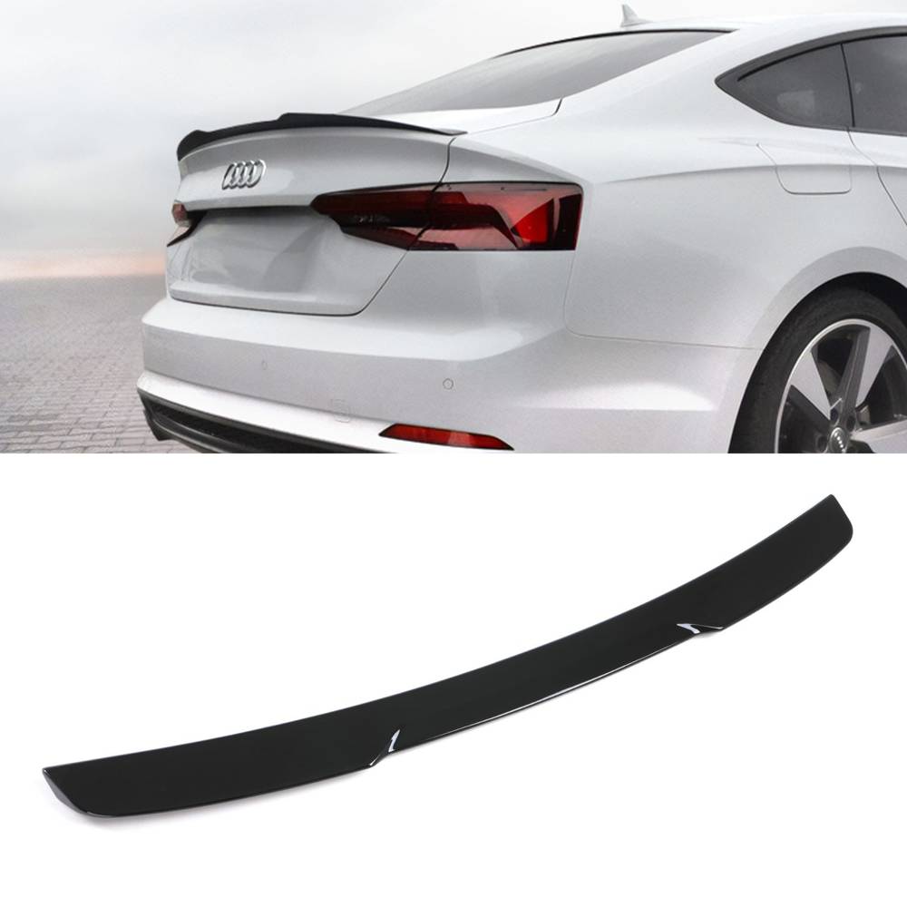 M4 Style Rear Boot Spoiler Lip Gloss Black – Audi A5 8T 09-12